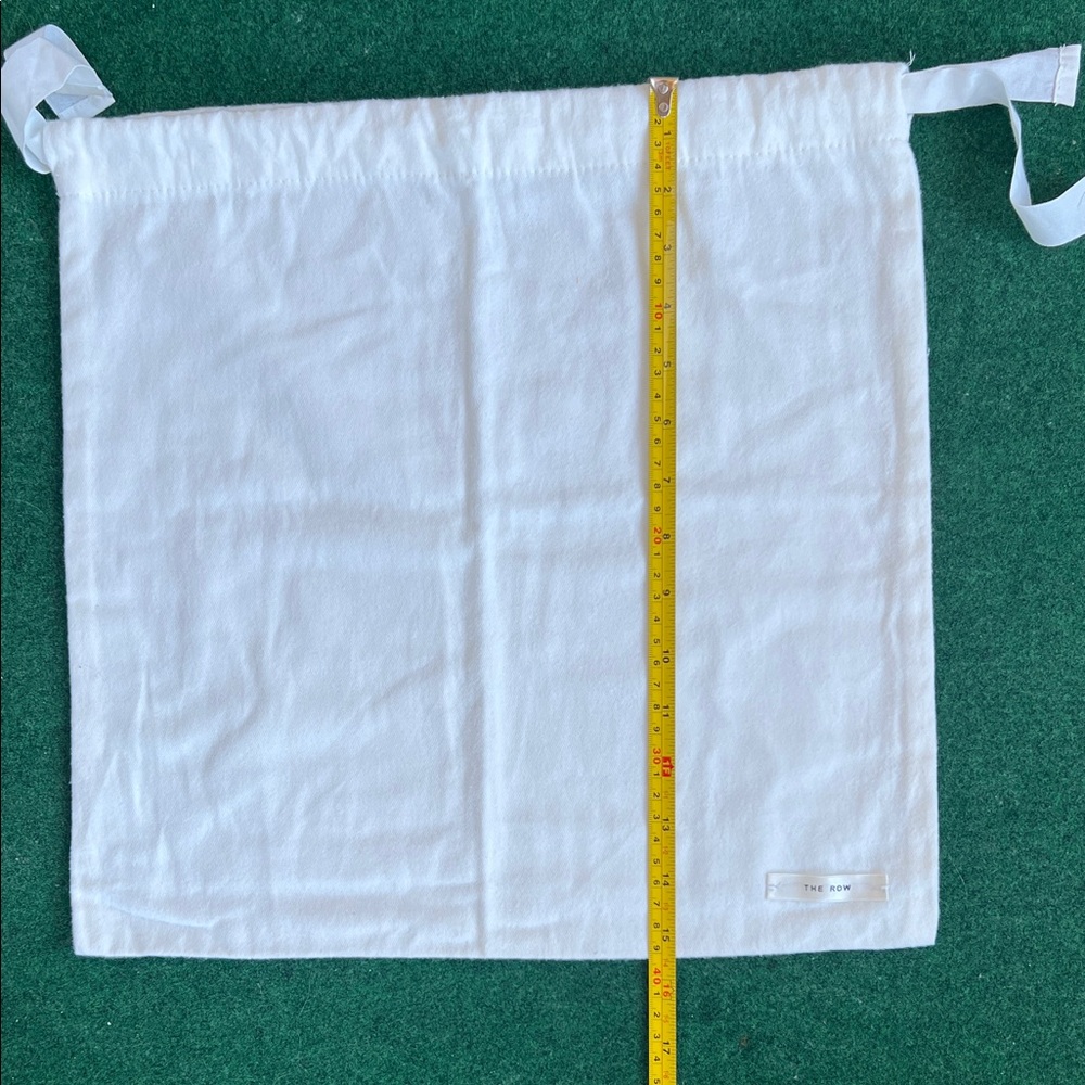 The Row White Drawstring Storage Pouch